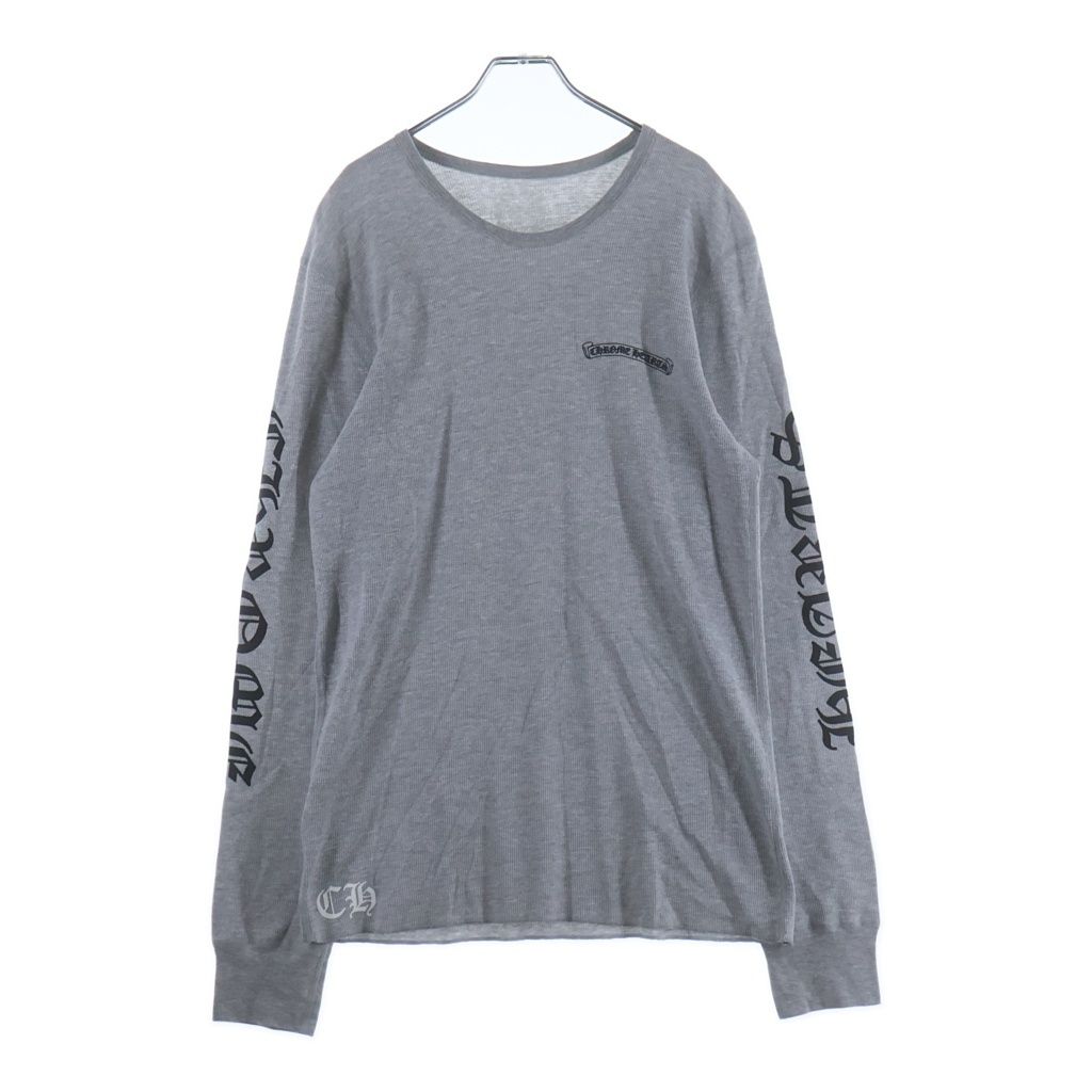 CHROME HEARTS (クロムハーツ) THERMAL L/S TEE アーム英字ロゴ