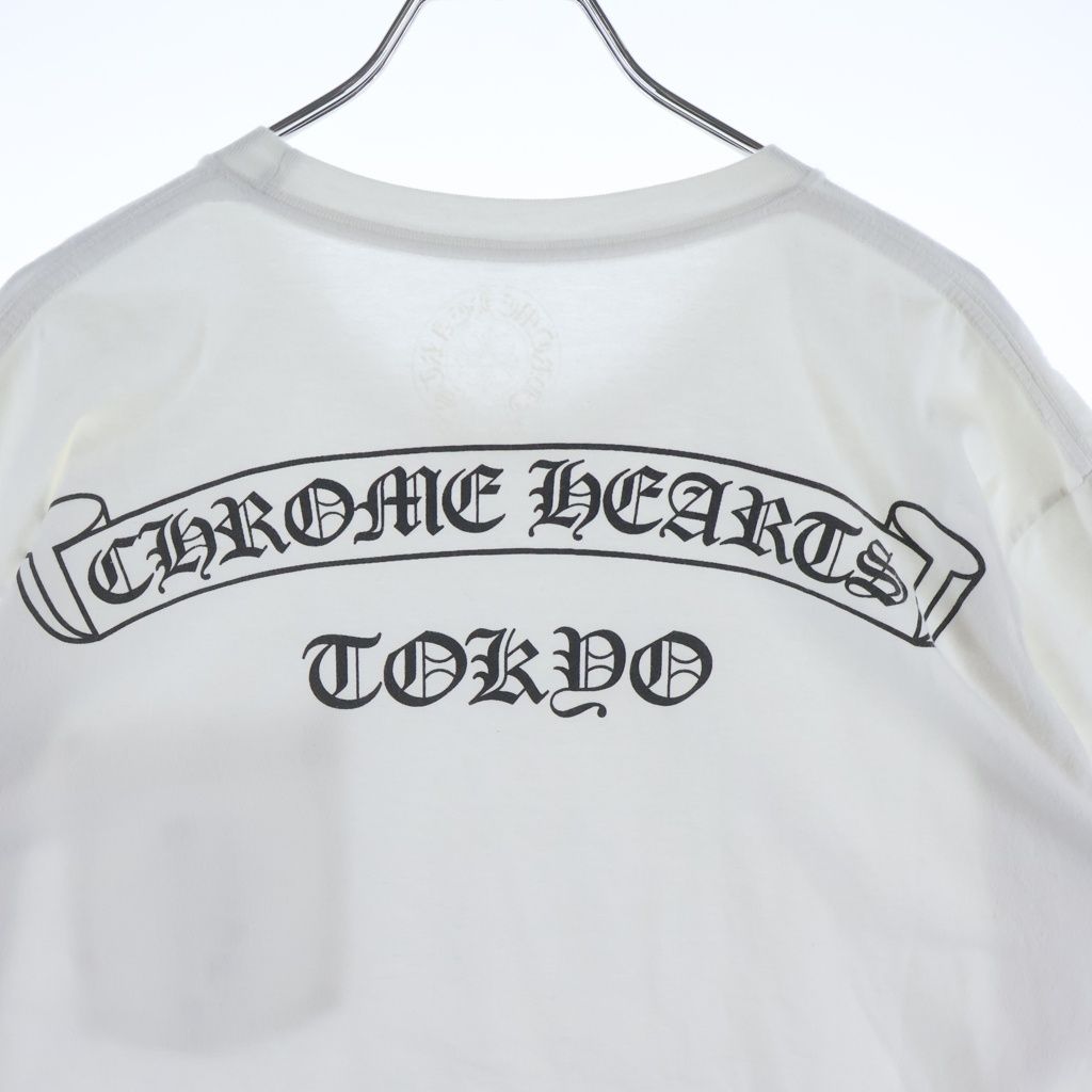クロムハーツ 東京限定 バックスクロール ラベルプリント 半袖カットソー CHROME HEARTS (クロムハーツ) CH T-SHRT TOKYO LTD 東京限定 バック