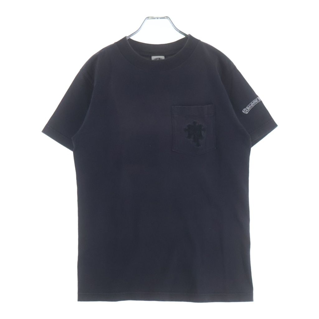 CHROME HEARTS (クロムハーツ) OLD S/S TEE オールド 胸セメタリークロス刺繍 半袖Tシャツカットソー