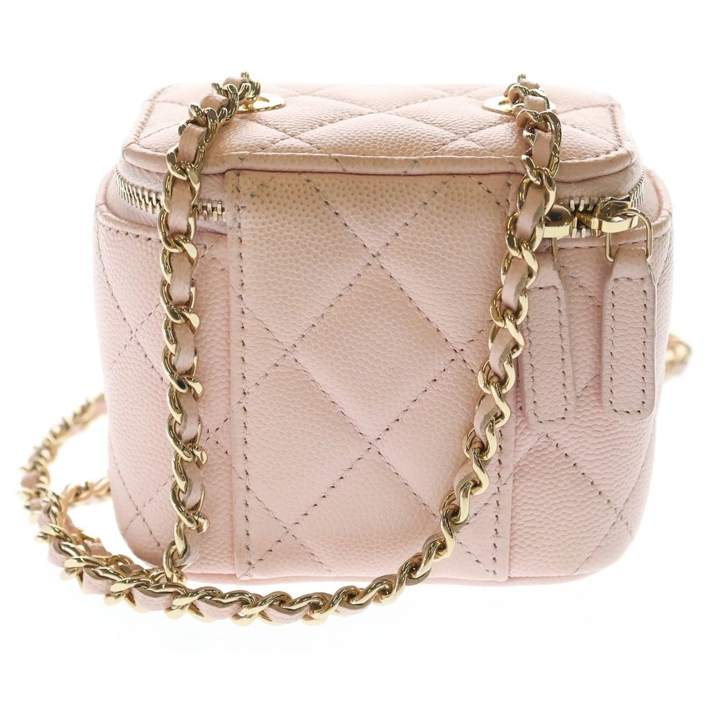 CHANEL (シャネル) ミニ バニティ チェーンショルダーバッグ ピンク