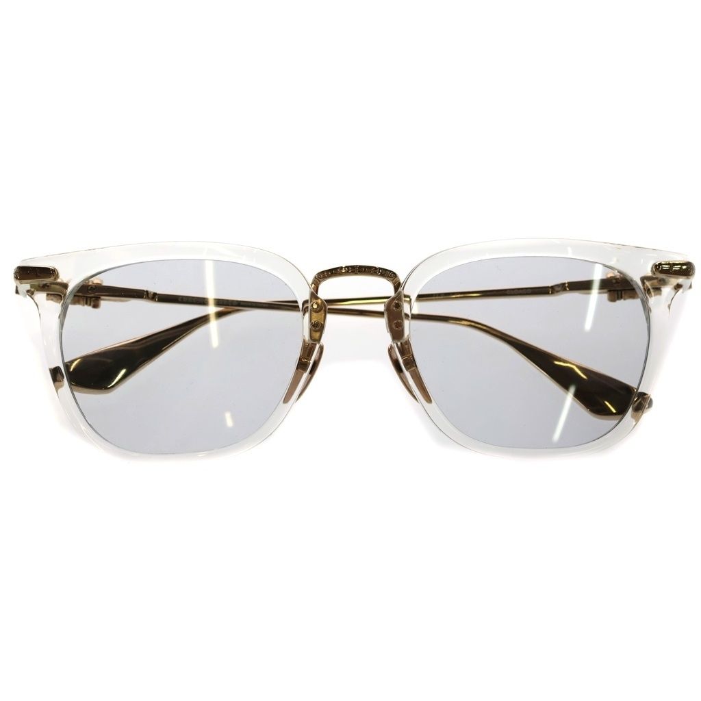 CHROME HEARTS (クロムハーツ) CLOACO ダガーテンプル サングラス 眼鏡 ゴールド/クリア
