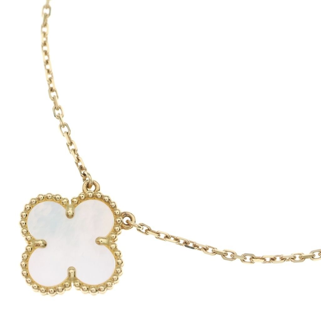 Van Cleef & Arpels (ヴァンクリーフアンドアーペル) ヴィンテージアルハンブラ ネックレス マザーオブパール 750YG イエローゴールド VCARA45900