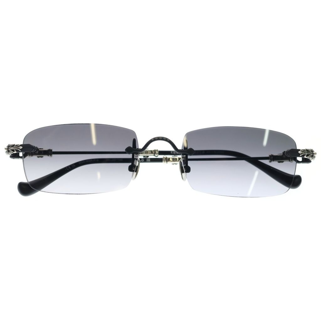 CHROME HEARTS (クロムハーツ) PILLS III フローラルテンプルリムレス眼鏡 サイズ:55□20-144