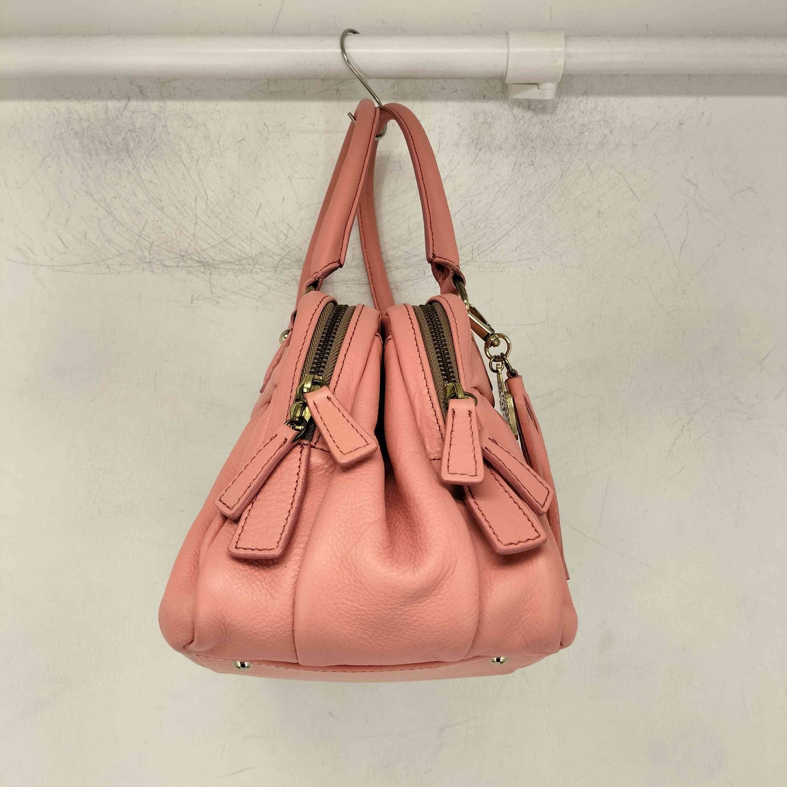 レベッカテイラー REBECCA TAYLOR 蝶チャーム付き レザー ハンドバッグ 