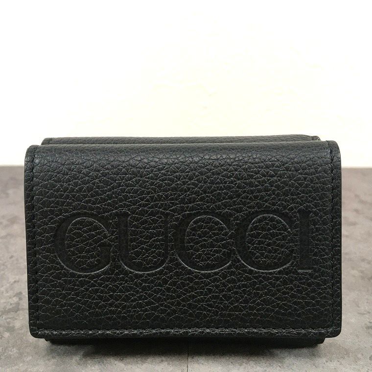 送料込み！ 未使用品 GUCCI コンパクトウォレット ブラック 736151 三 