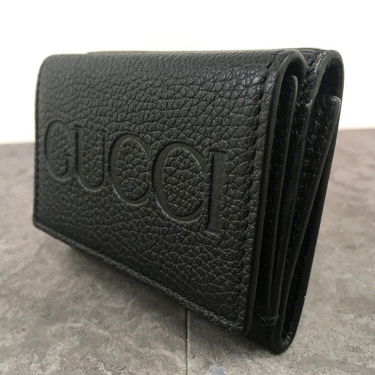 送料込み！ 未使用品 GUCCI コンパクトウォレット ブラック 736151 三 