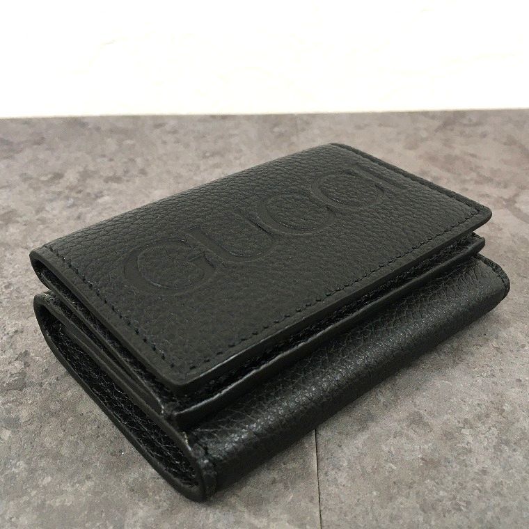 送料込み！ 未使用品 GUCCI コンパクトウォレット ブラック 736151 三 