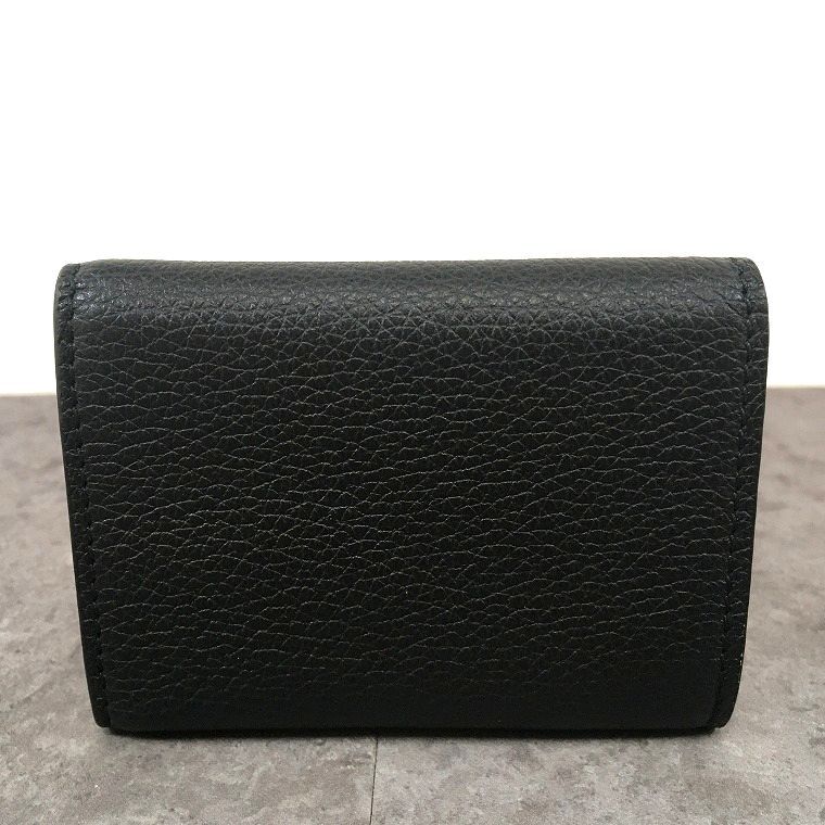 送料込み！ 未使用品 GUCCI コンパクトウォレット ブラック 736151 三 