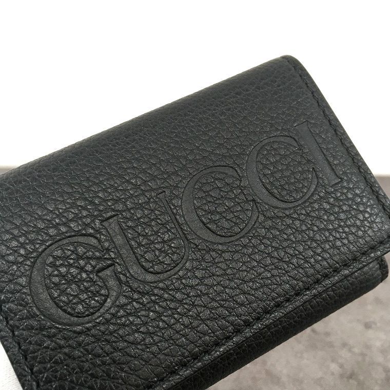 送料込み！ 未使用品 GUCCI コンパクトウォレット ブラック 736151 三 
