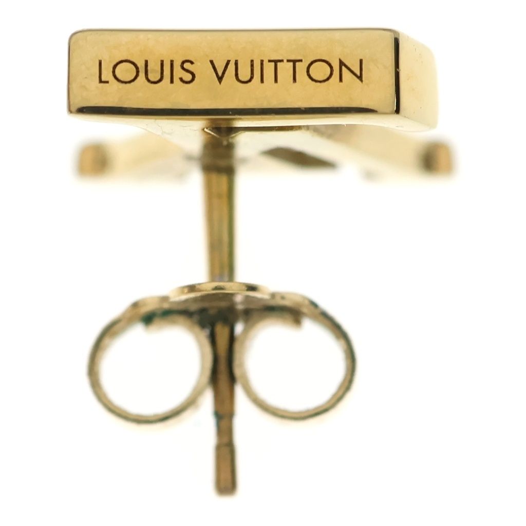 LOUIS VUITTON (ルイヴィトン) LVアイコニック ピアス ゴールド GP