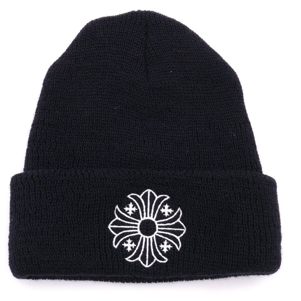 CHROME HEARTS (クロムハーツ) WOOL WATCH CAP CHプラス刺繍ビーニーニット