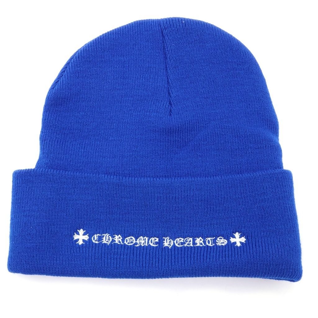 CHROME HEARTS (クロムハーツ) WATCH CAP CHロゴ刺繍 ビーニー ニット