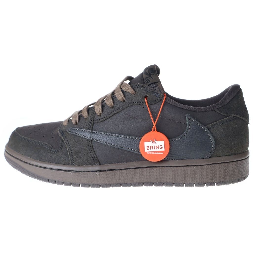 NIKE (ナイキ) ×TRAVIS SCOTT AIR JORDAN 1 LOW OG SP VELVET BROWN DM7866-202 トラヴィススコット エアジョーダン1 ベルベットブラウン ローカットスニーカー US9.5/27.5cm