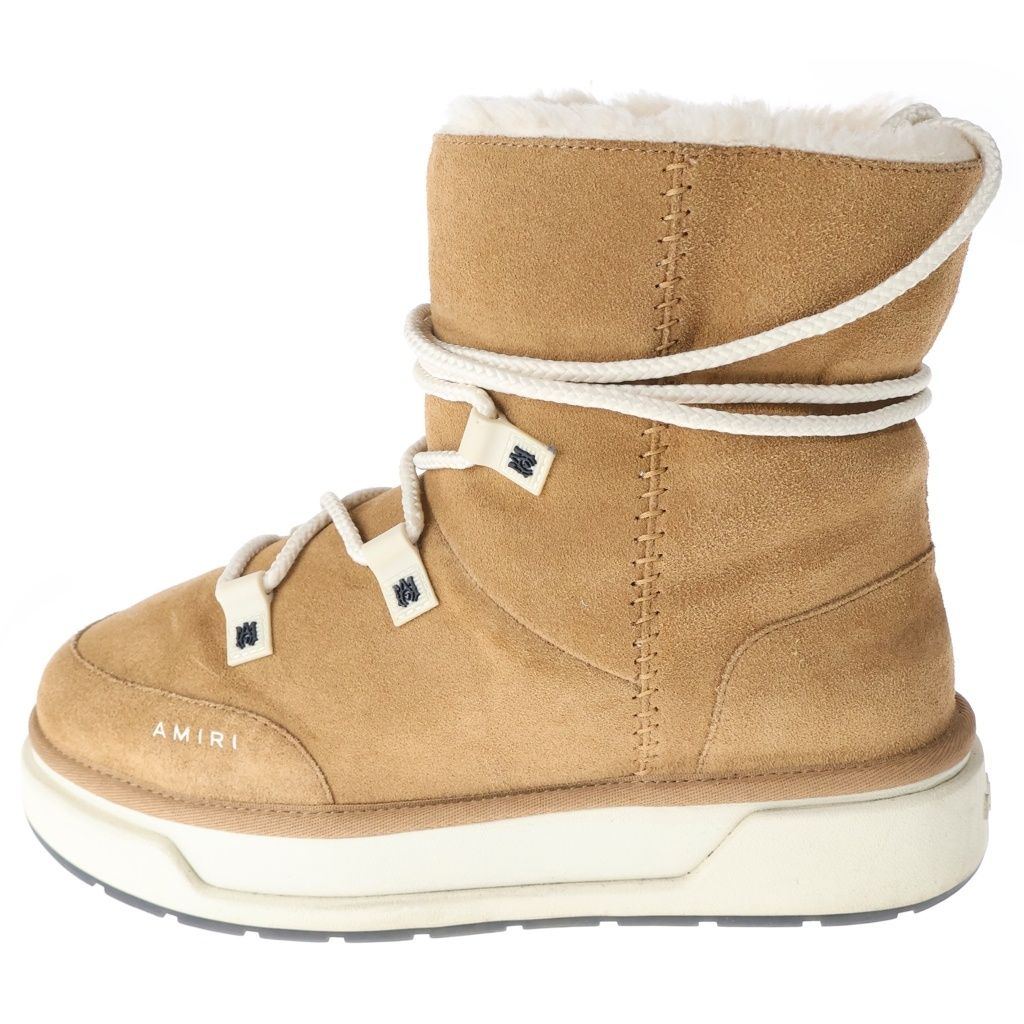 AMIRI (アミリ) Malibu Hi レースアップ ムートン ハイカットブーツ ブラウン US11/29.0cm PS24MFB006-210