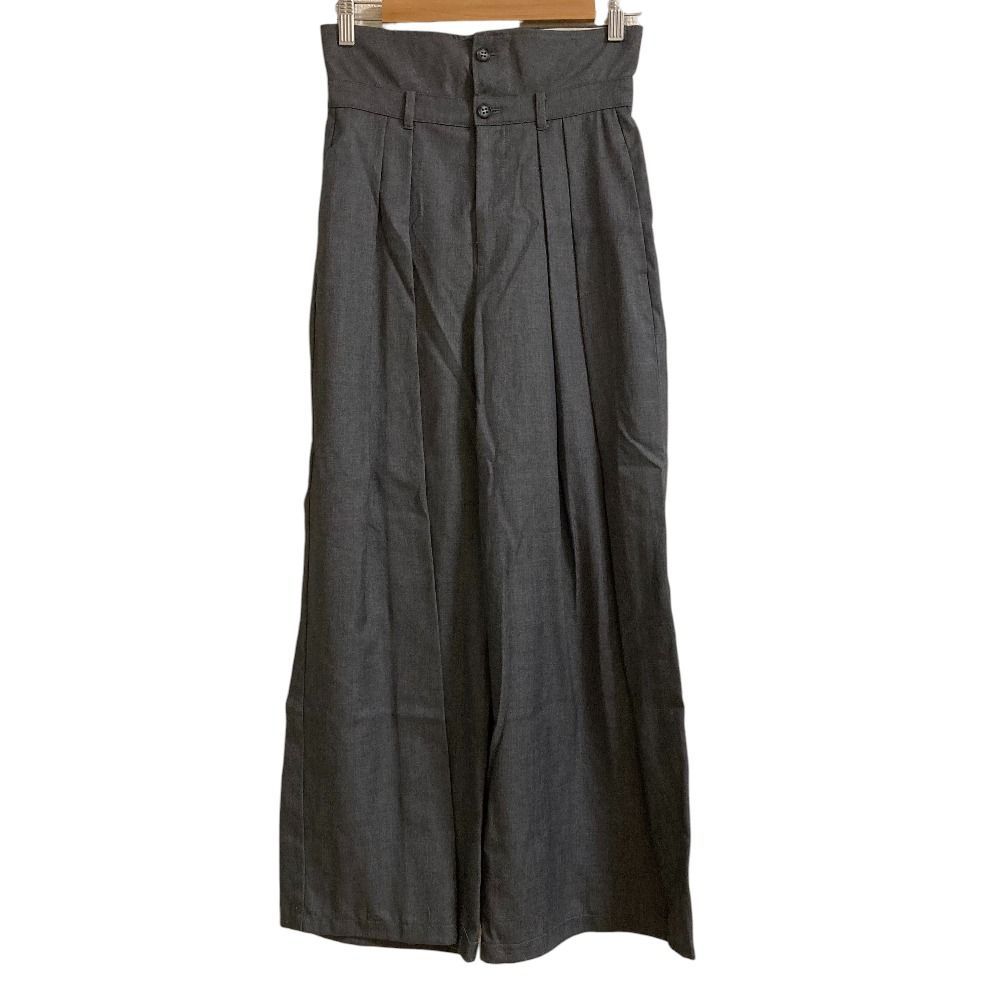 美品 23SS SNIDEL スナイデル ウエストデザインパンツ サイズ0 グレー 