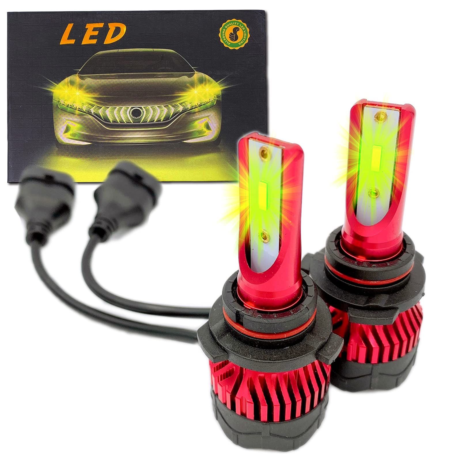 新品 Meliore 爆光 LED フォグバルブ グリーンアップル レモンイエロー ライムグリーン H8 H9 H11 H16 ヘッドライト ランプ 防水 汎用 社外 品 単色 ドレスアップ パーツ