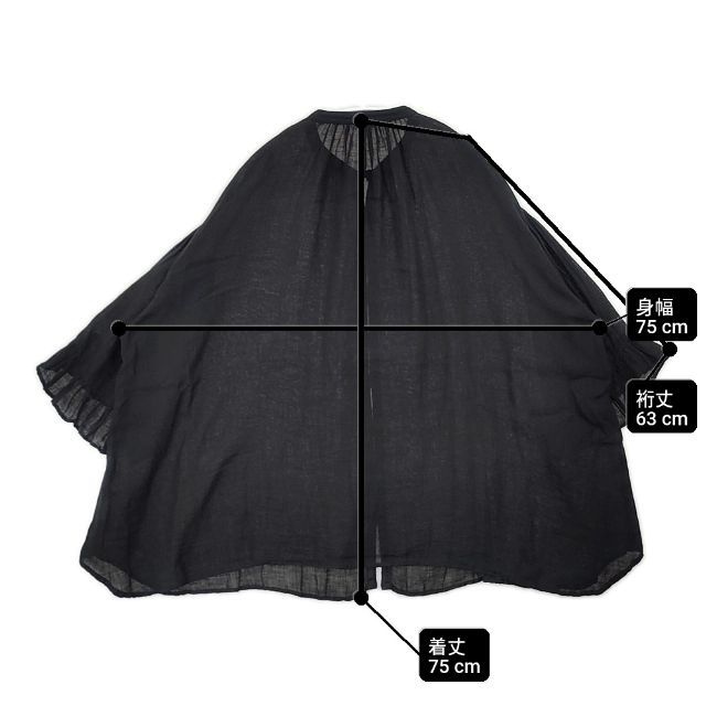 nest Robe リネンガーゼギャザースリーブブラウス 01242-1521 ブラウス