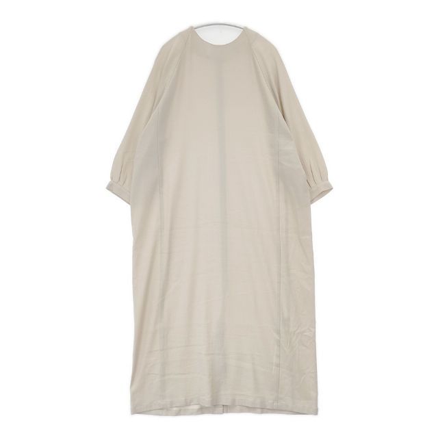 evam eva E231T101 cotton one piece 定価38500円 日本製 ワンピース ベージュ レディース エヴァムエヴァ【中古】6-0507M∞