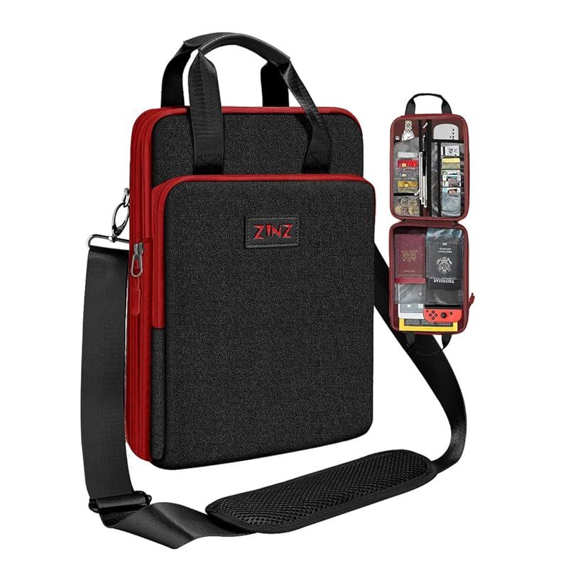 [Brand New] [ZINZ] Slim Expandable Case 12.9 13 inch Travel Laptop Shoulder Bag MacBook Air 13" M3/M2/M1, MacBook Pro 13" M2/M1, iPad Pro 12.9"/13"/11", i