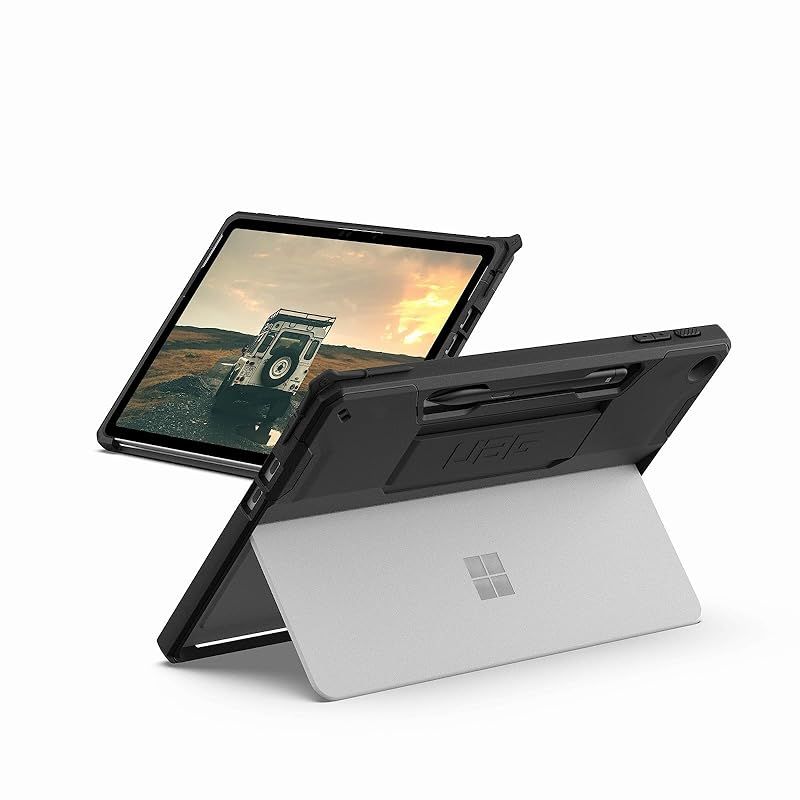 【新品】 URBAN ARMOR GEAR UAG製 Surface Pro 12インチ用 SCOUT with HAND STRAPケース (ブラック) UAG-SFPRO12-SH-BK