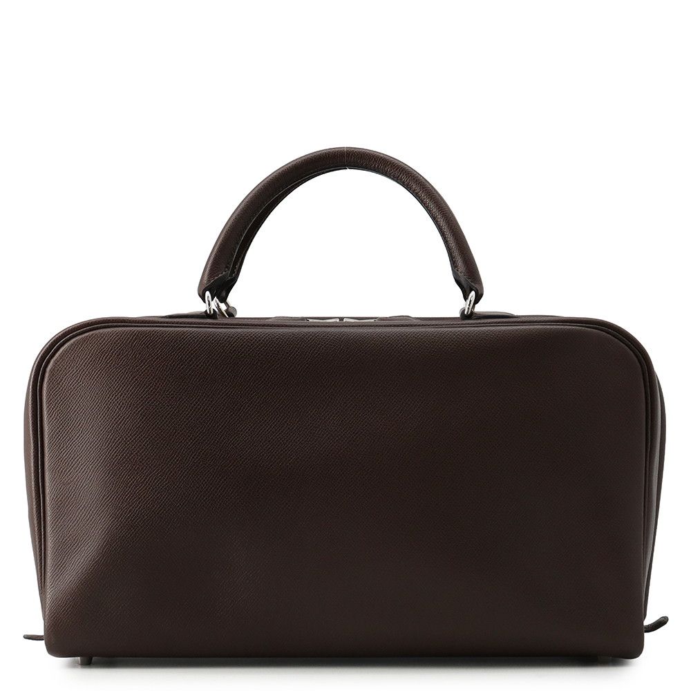 エルメス ハンドバッグ サックアンヴィ36 ハバナ/シルバー金具 エプソン □J刻印 HERMES バッグ
