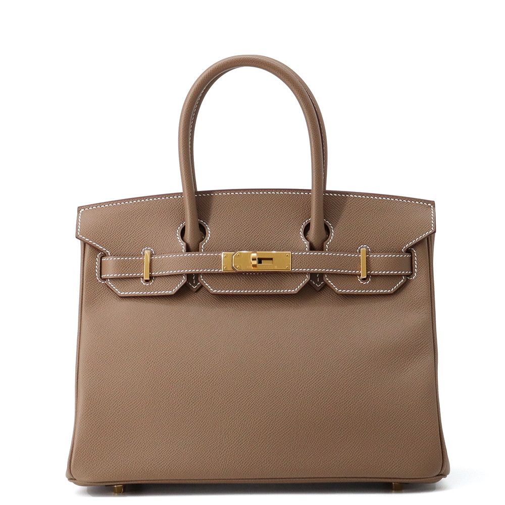 エルメス バーキン30 エトゥープ/ゴールド金具 エプソン W刻印 HERMES