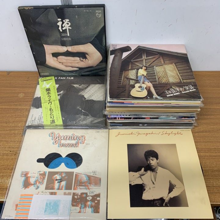 レコードまとめて □01)【1点限り!】歌謡曲・ロックなどのレコードまとめ売り約40点大量