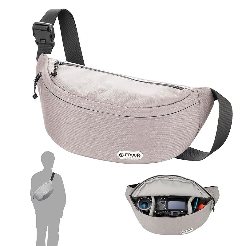 【新品】 ハクバ カメラバッグ OUTDOOR PRODUCTS(アウトドアプロダクツ) カメラショルダーバッグ07 AZ ヘザーグレー 軽快に持ち運べる超軽量スリングタイプ YKKファスナー 撥水生地採用 AMZODCSB07HG 4977187005349