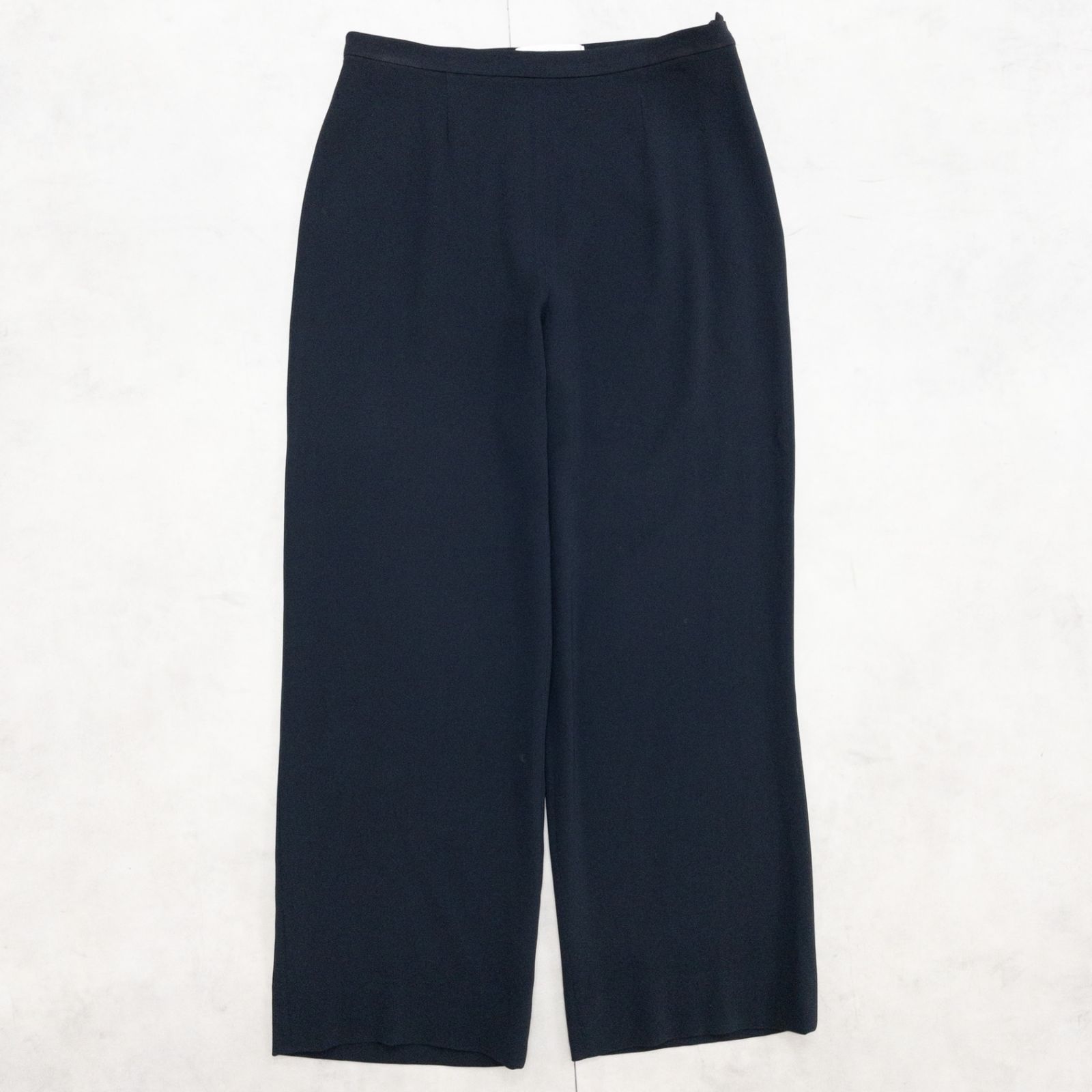 Max Mara マックスマーラ ワイドパンツ スラックス トリアセテート ポリエステル ネイビー イタリア製 レディース 40 b01409