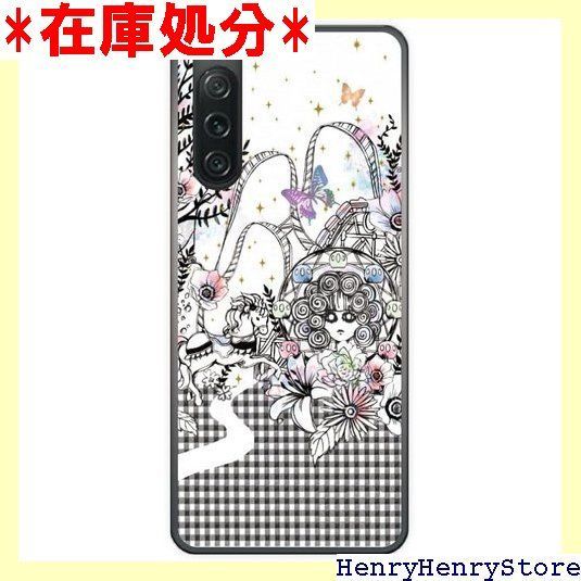 ScoLar スカラー Xperia 10 VI SO-52E / SOG14 / A402SO ケース ハードケース スマホケース エクスペリア スマホカバー ポリカーボネート製 保護 遊園地 チョウ ギンガムチェック 1762