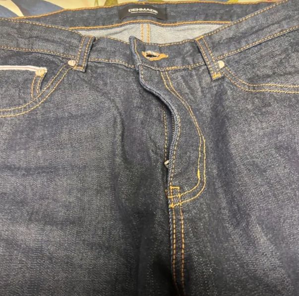 デンメイド デニム Selvedge Wide Fit ミッドIndigo - M
