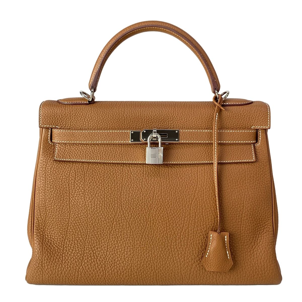 HERMES(エルメス) ハンドバッグ ケリー32 ゴールド 内縫い/シルバー金具
