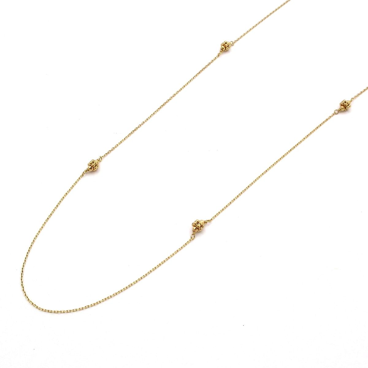 Unbranded(ノーブランド) ネックレス美品 K18YG 総重量:2.9g