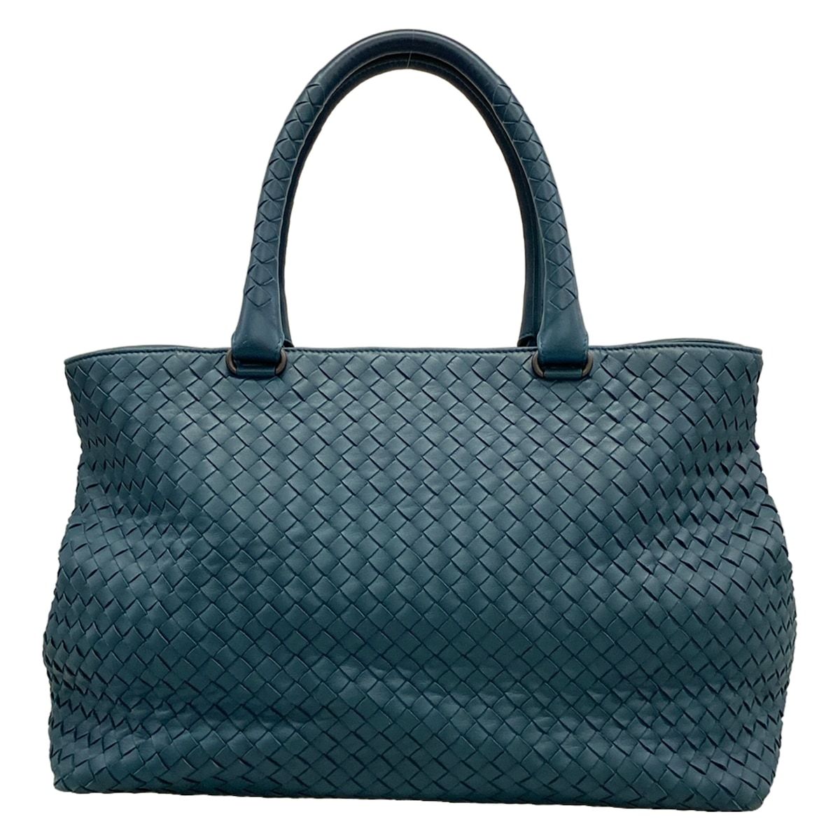 BOTTEGA VENETA(ボッテガヴェネタ) トートバッグ イントレチャート グリーン レザー