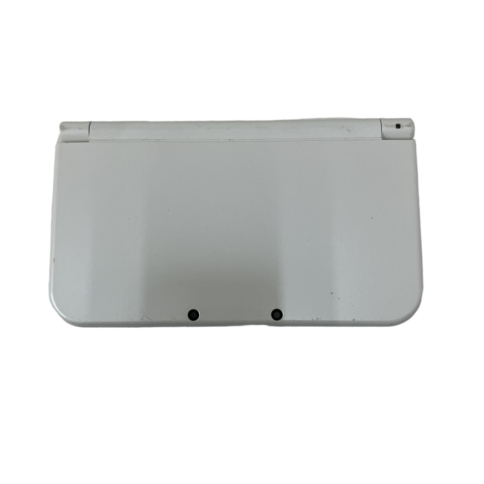 new Nintendo 3DS LL RED-001 パールホワイト タッチペンなし 家庭用 ゲーム機 中古 O11177010