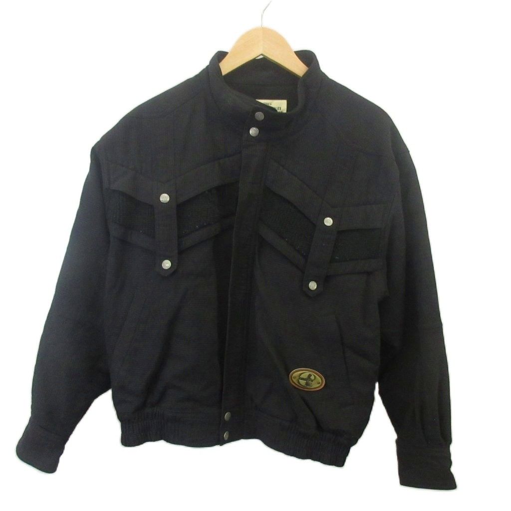 カルヴェン CARVEN ジャケット 上着 M 黒 ブラック 無地 スタンドカラー 長袖 /RN ■ECD004