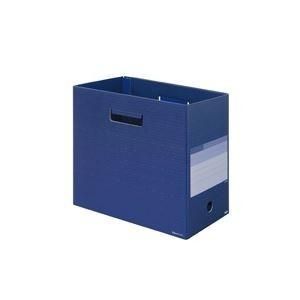 （まとめ）プラス ボックスファイルワイド FL-024BF A4 NVB〔×10セット〕