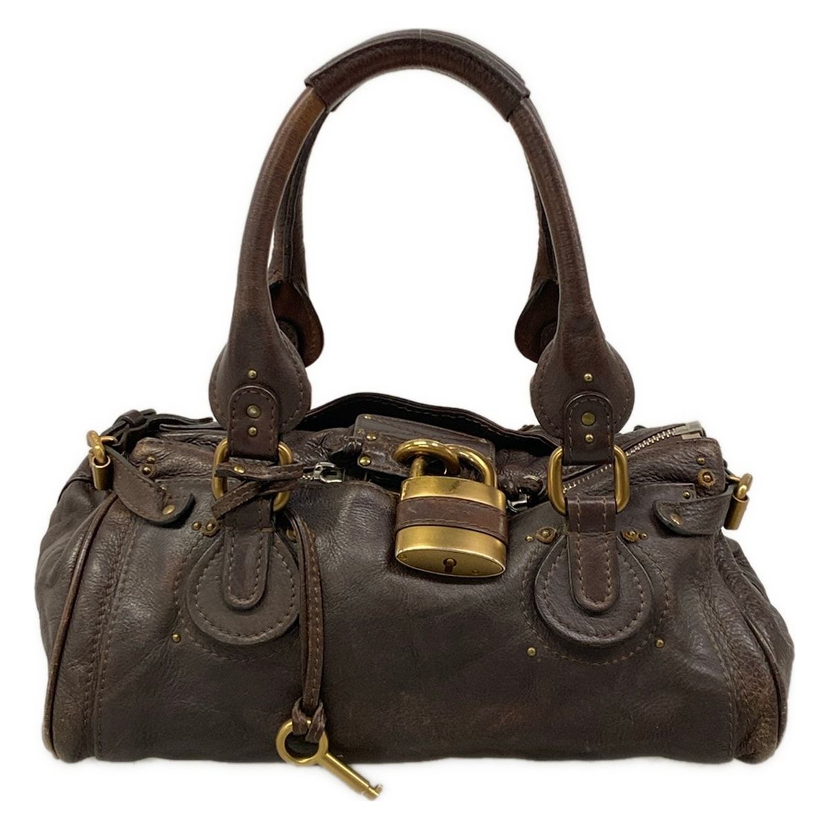 Chloe(クロエ) ハンドバッグ パディントン ダークブラウン レザー