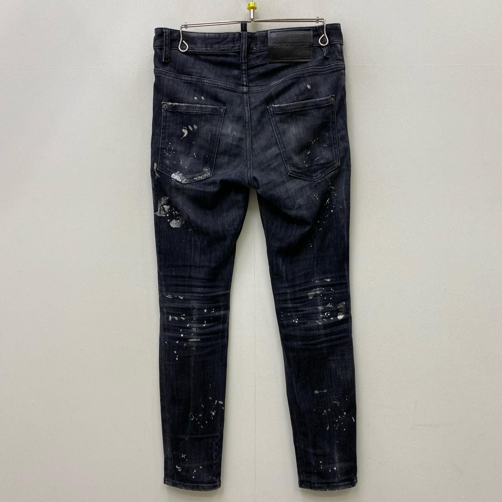 【加古川店】 中古 DSQUARED2 | ディースクエアード デニムパンツ SUPER TWINKY JEAN S71LB1270 S30503 ブラック サイズ：44 【108】 加古川店】 中古 DSQUARED2 | ディースクエアード デニムパンツ super