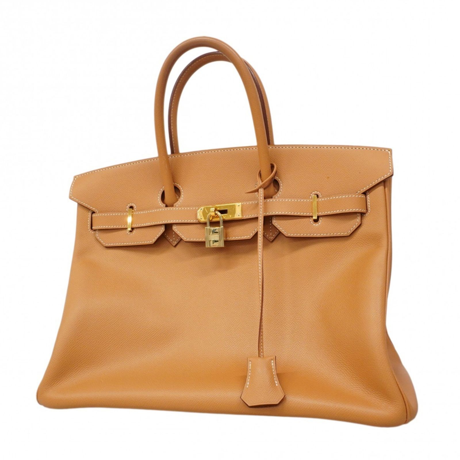 エルメス(Hermes) エルメス ハンドバッグ バーキン35 クシュベル ナチュラルサブレ □E刻印レディース
