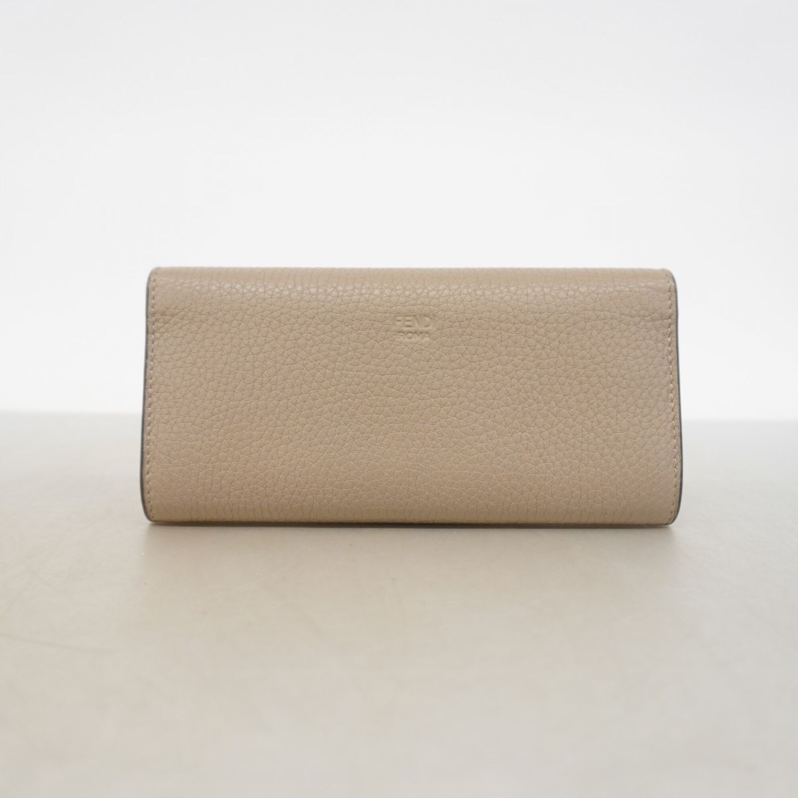 フェンディ(Fendi) フェンディ 長財布 ピーカブー レザー ベージュ