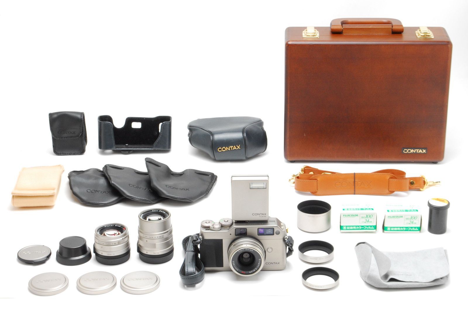 【美品】コンタックス キット 20周年記念 レンズ Contax G1 Kit 20th Anniversary 3Lens 28mm 90mm 45mm TLA140 #A0941T260414