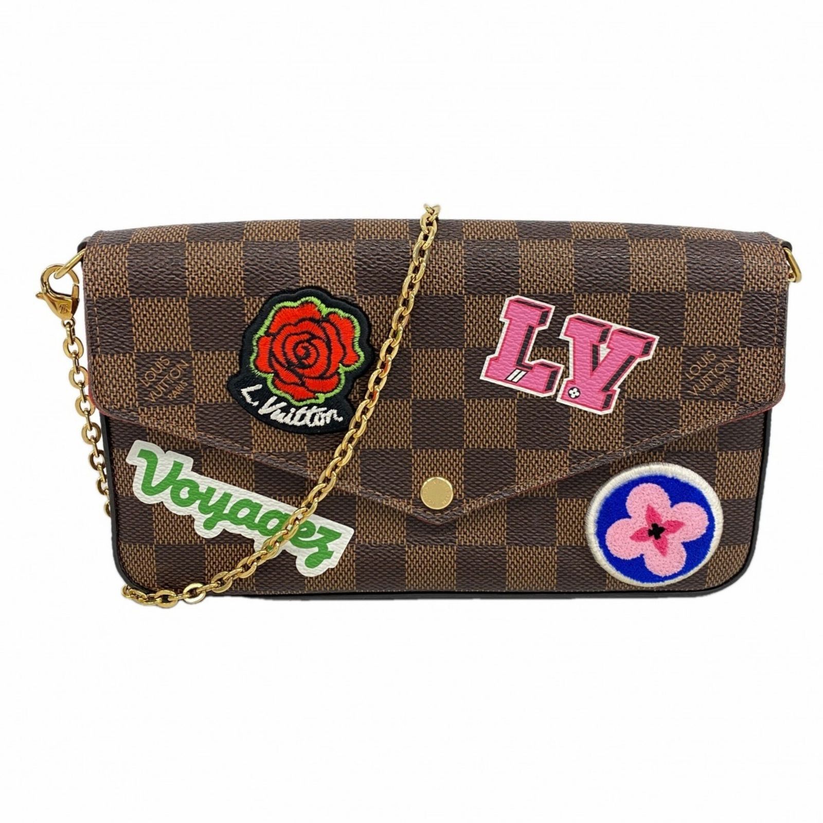 ルイ・ヴィトン(Louis Vuitton) ルイ・ヴィトン 財布・ショルダーウォレット ダミエ ポシェットフェリシーGM N60129 エベヌレディース