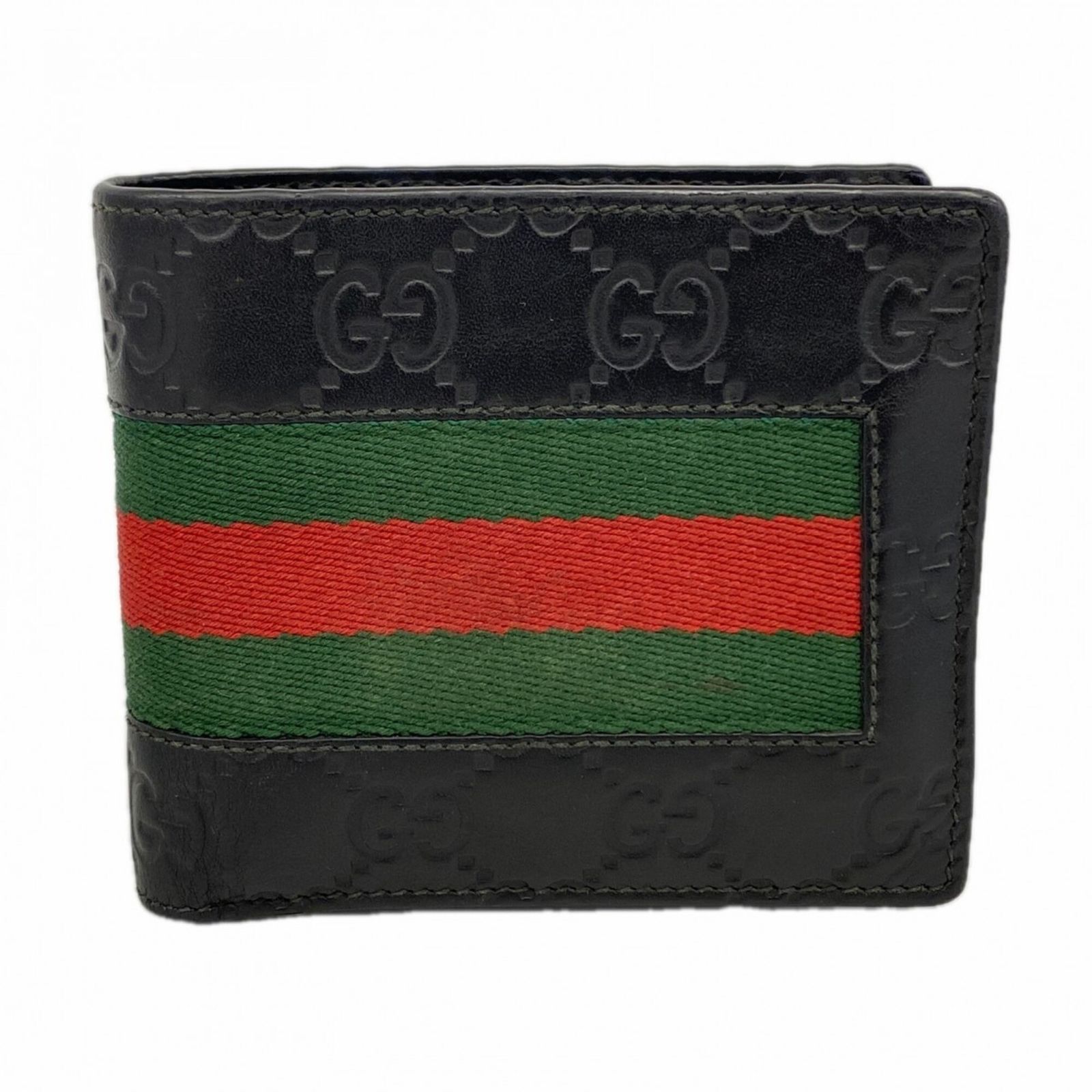 グッチ(Gucci) グッチ 財布 グッチシマ シェリーライン 408826 レザー ブラック メンズ