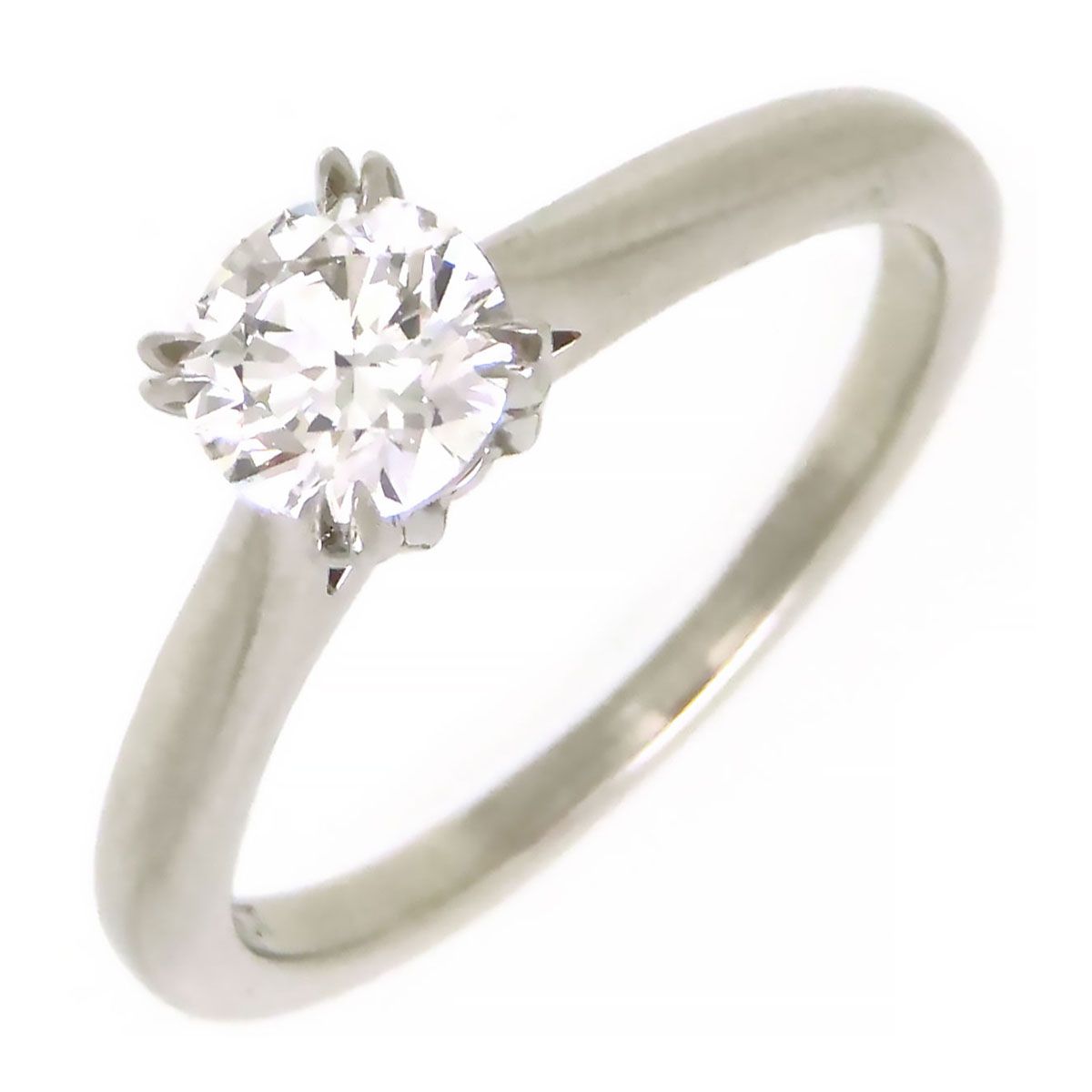 ハリーウィンストン ラウンド ソリティア リング ダイヤモンド #10 Pt950 レディース HARRY WINSTON【中古】 【ジュエリー】
