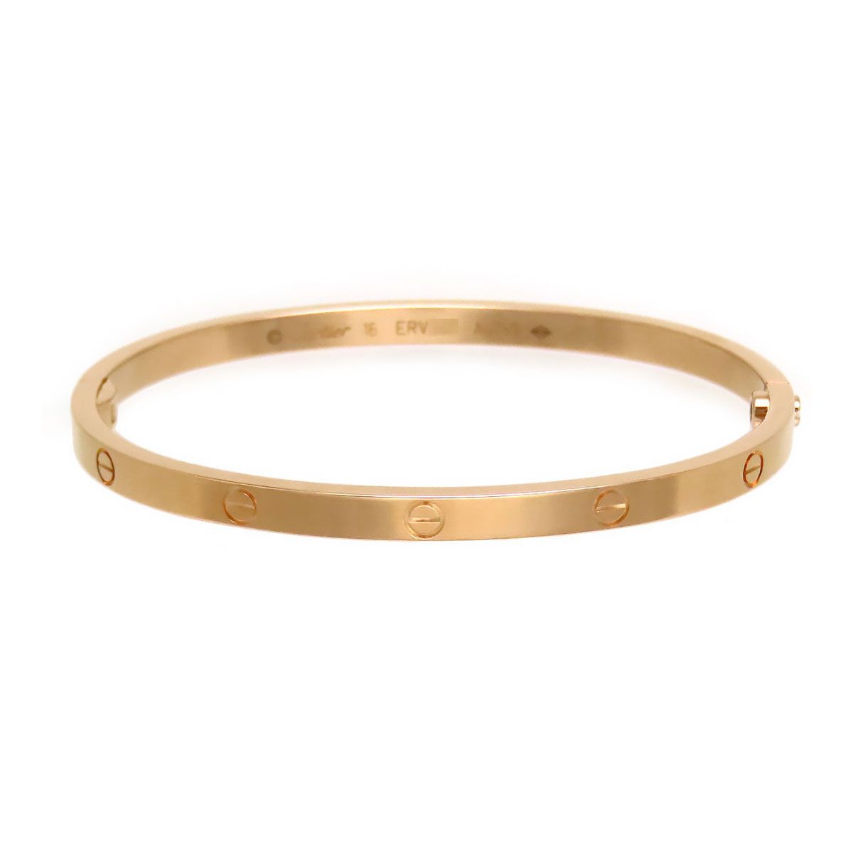 カルティエ ラブ ブレスレット SM #16 (15.5号) B6079016 Au750 (K18PG) レディース CARTIER【中古】 【ジュエリー】