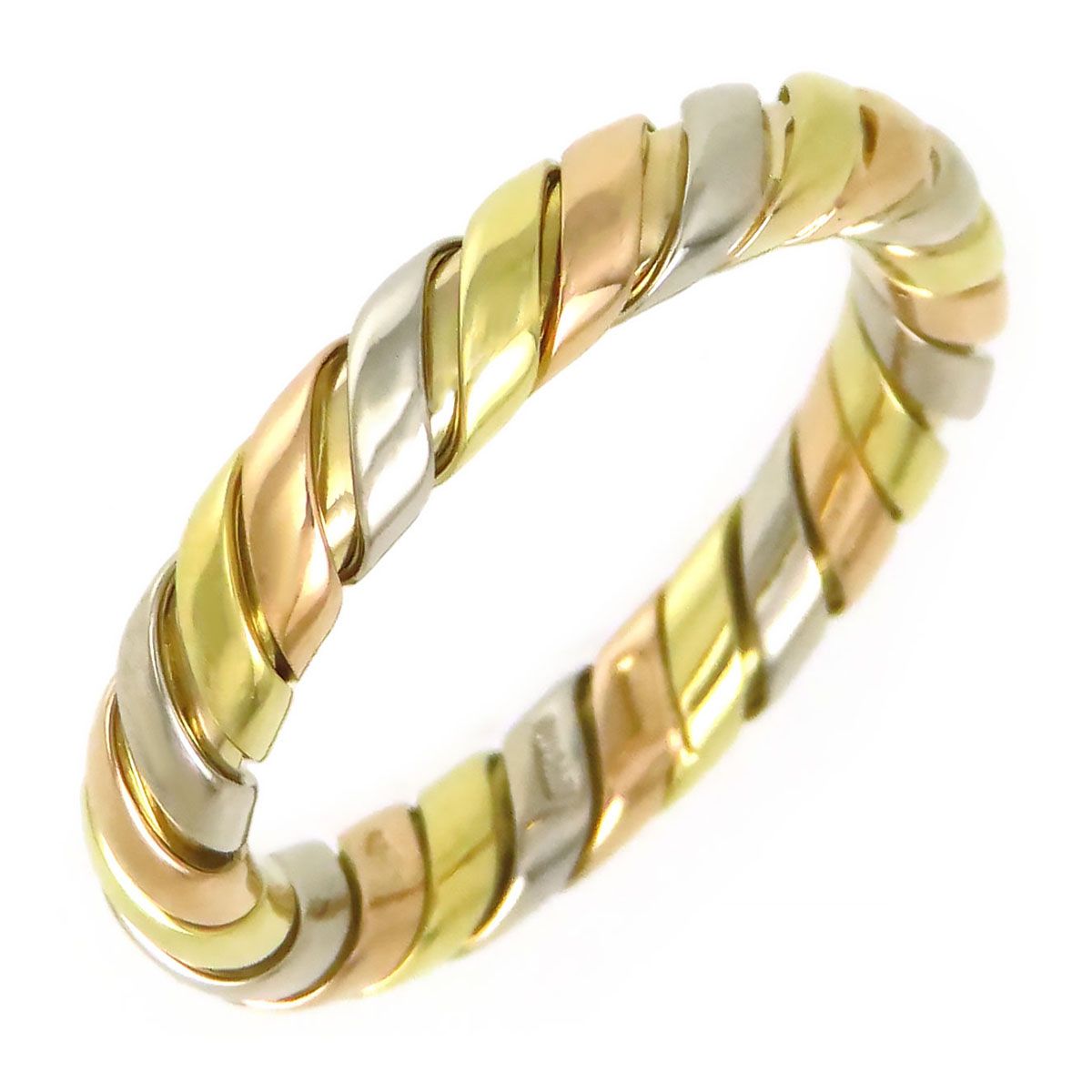 ブルガリ トゥボガス リング #17.5 750 (K18YG K18WG K18PG) ユニセックス BVLGARI【中古】 【ジュエリー】