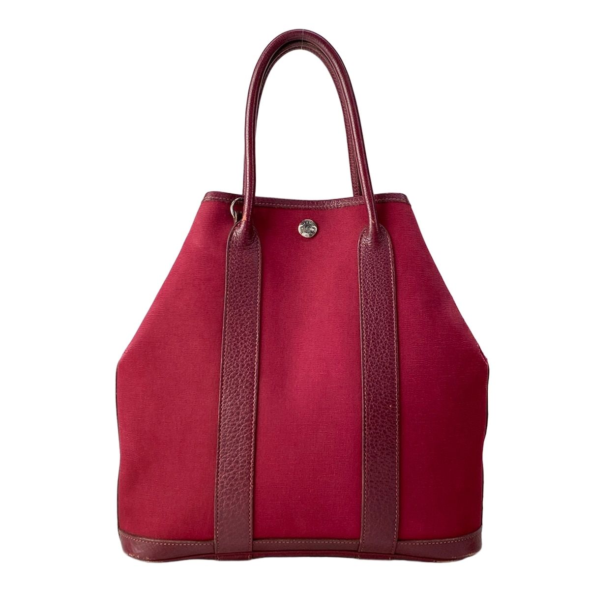 HERMES(エルメス) トートバッグ ガーデンファイルPM ルージュアンぺリアル シルバー金具
