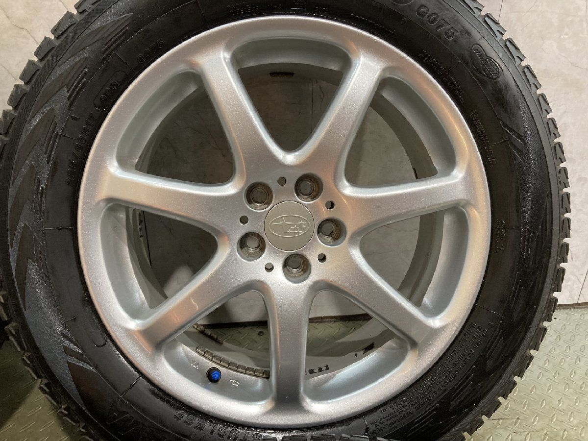 YK G075 225/60R17】スタッドレス【SUBARU 純正ホイール 17インチ 