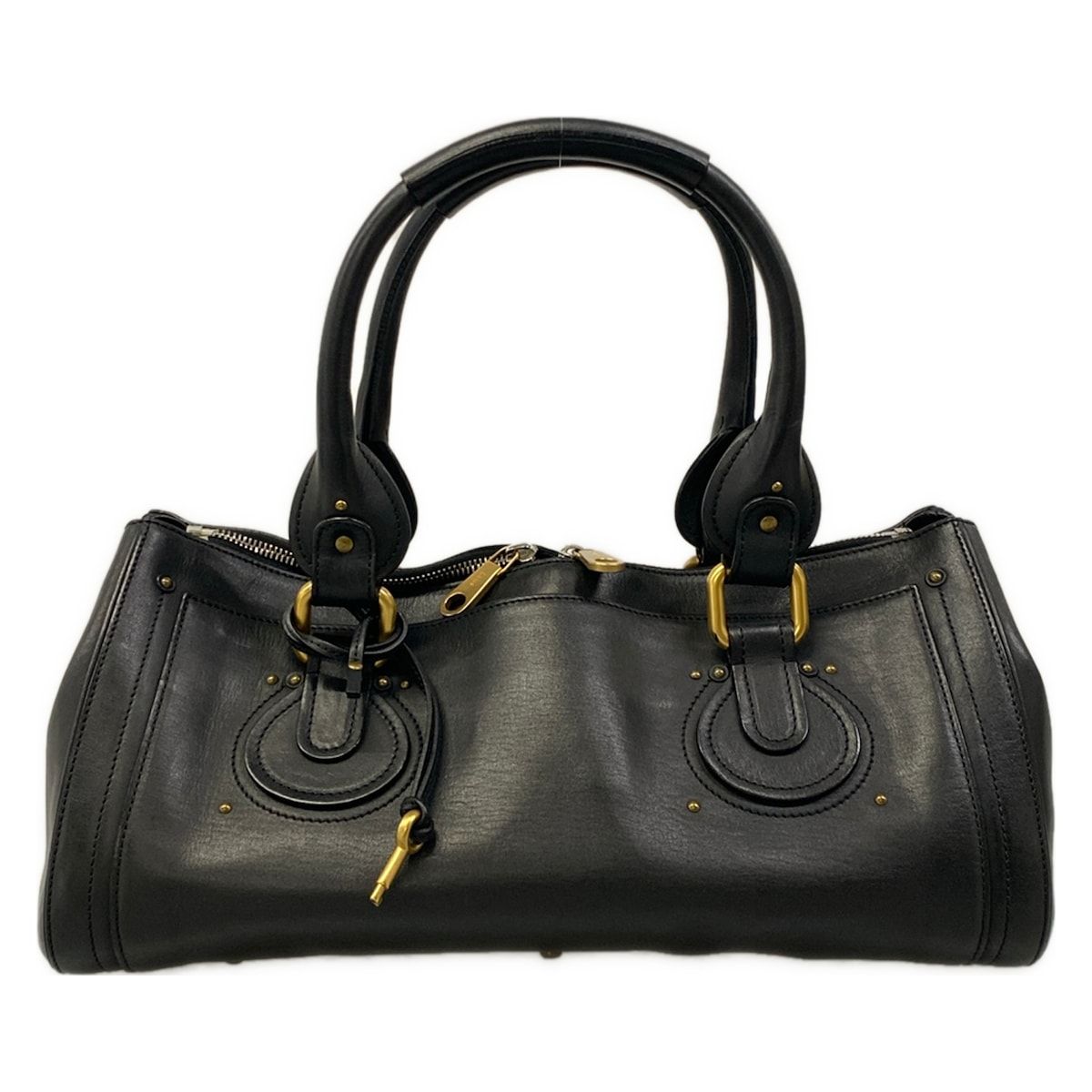 Chloe(クロエ) ハンドバッグ オーロラ 黒 レザー
